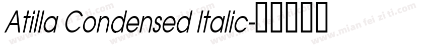 Atilla Condensed Italic字体转换